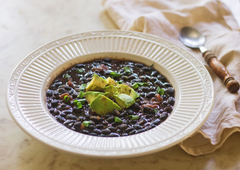 A Simple Black Bean Soup | Nourishing Days